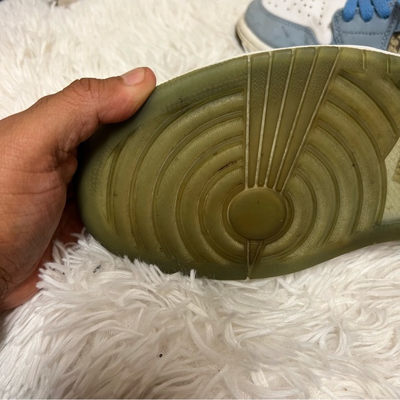 Air jordan 1 mid alpha white university blue sz 9 - Picture 7 of 16